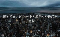 爆笑反转：晚上一个人看的APP最后出乎意料