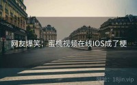 网友爆笑：蜜桃视频在线IOS成了梗