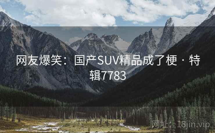 网友爆笑：国产SUV精品成了梗 · 特辑7783