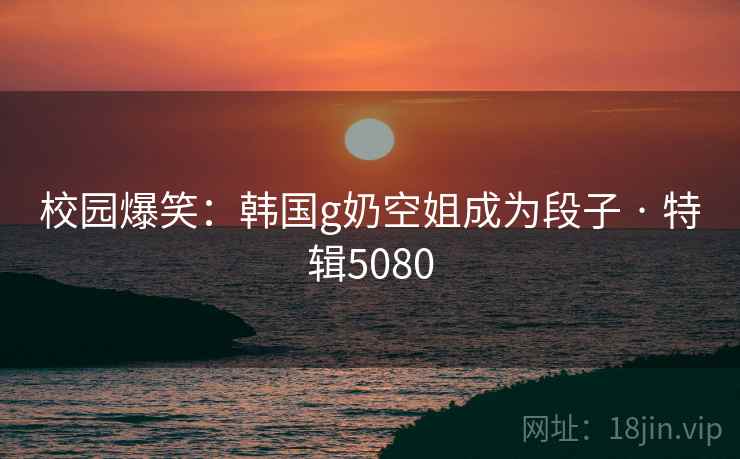校园爆笑：韩国g奶空姐成为段子 · 特辑5080